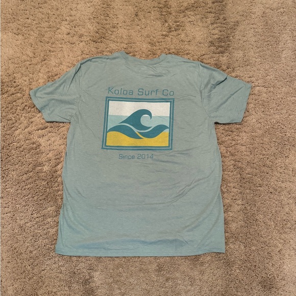 Koloa Surf Co Sea Green T Shirt Size Large (L) - Picture 2 of 2